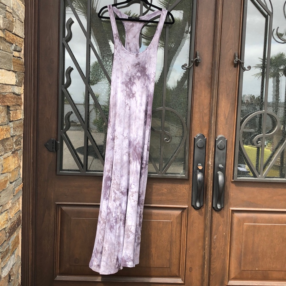 Maxi summer dress race top back size Large